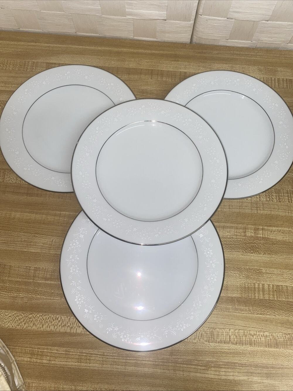 Set Of 4 Noritake Buckingham 6438 8.25" Bread /Salad Plates Made In Japan